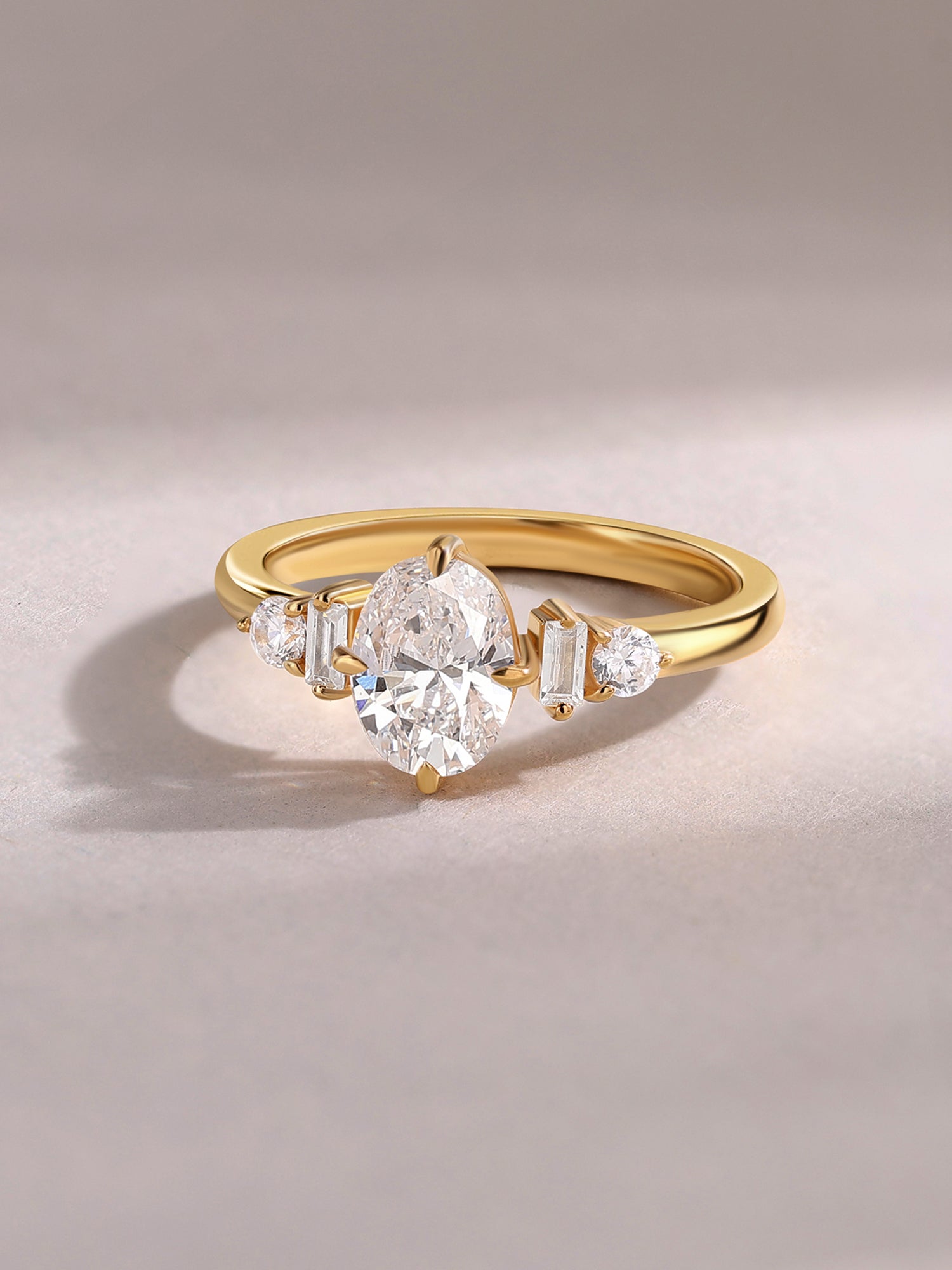 Luxe 1 Carat Lab Grown Diamond Oval Solitaire Ring