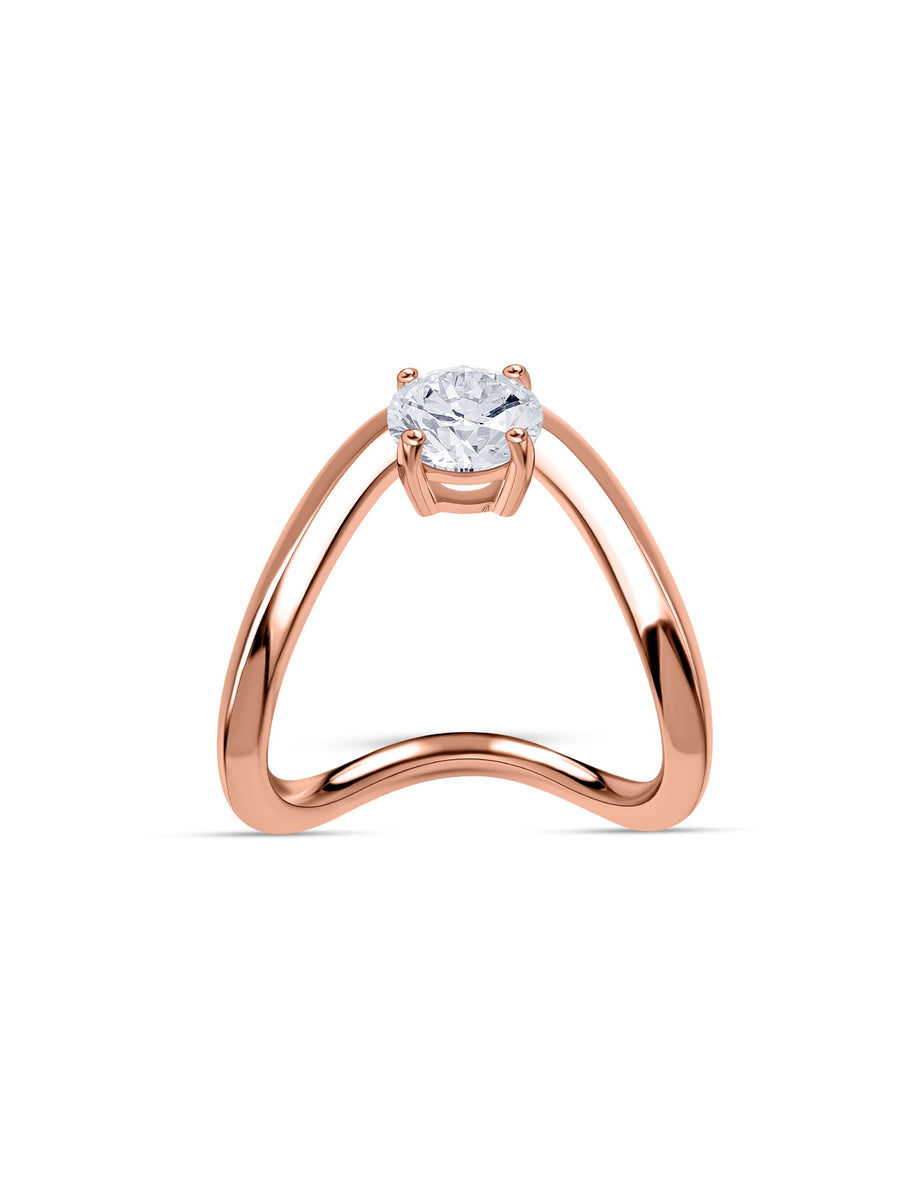 Lab Grown Diamond Designer Solitaire Ring