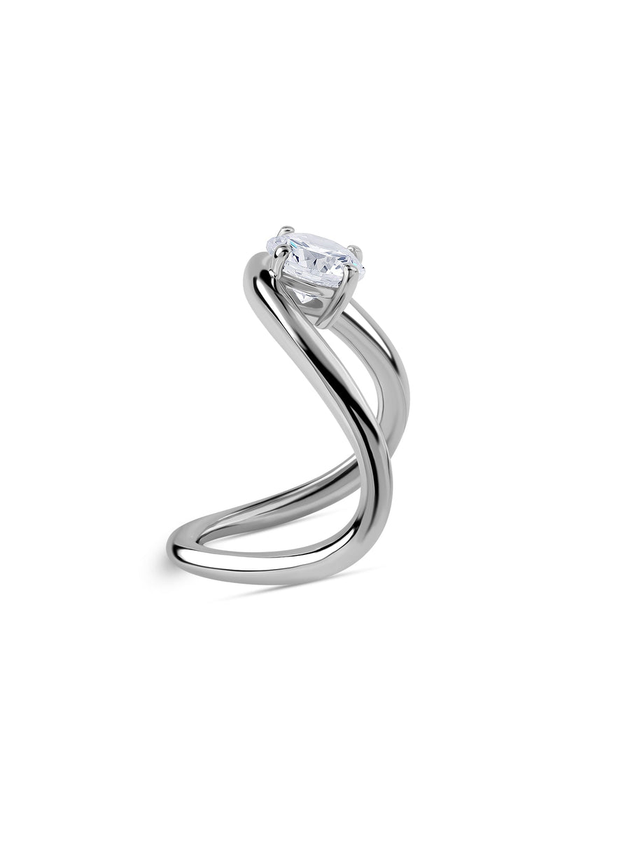 Lab Grown Diamond Designer Solitaire Ring