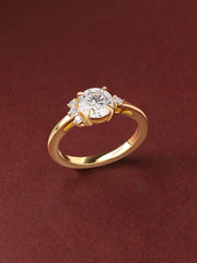 Lab Grown Diamond Solitaire Gold Ring