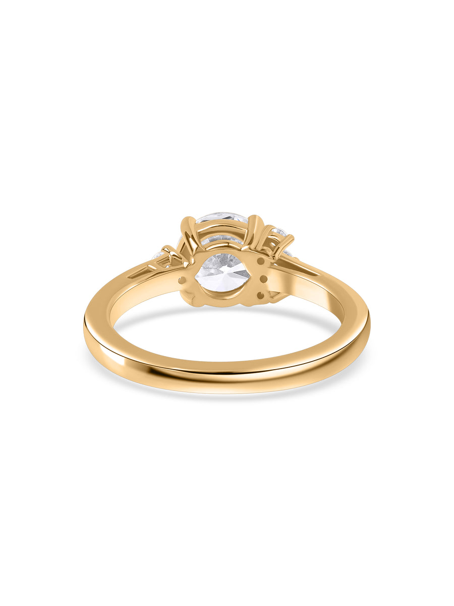 Lab Grown Diamond Solitaire Gold Ring