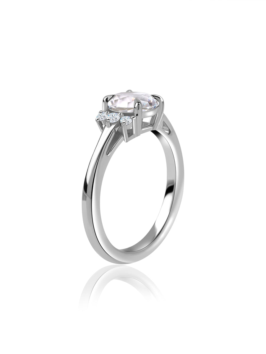 Lab Grown Diamond Solitaire Gold Ring