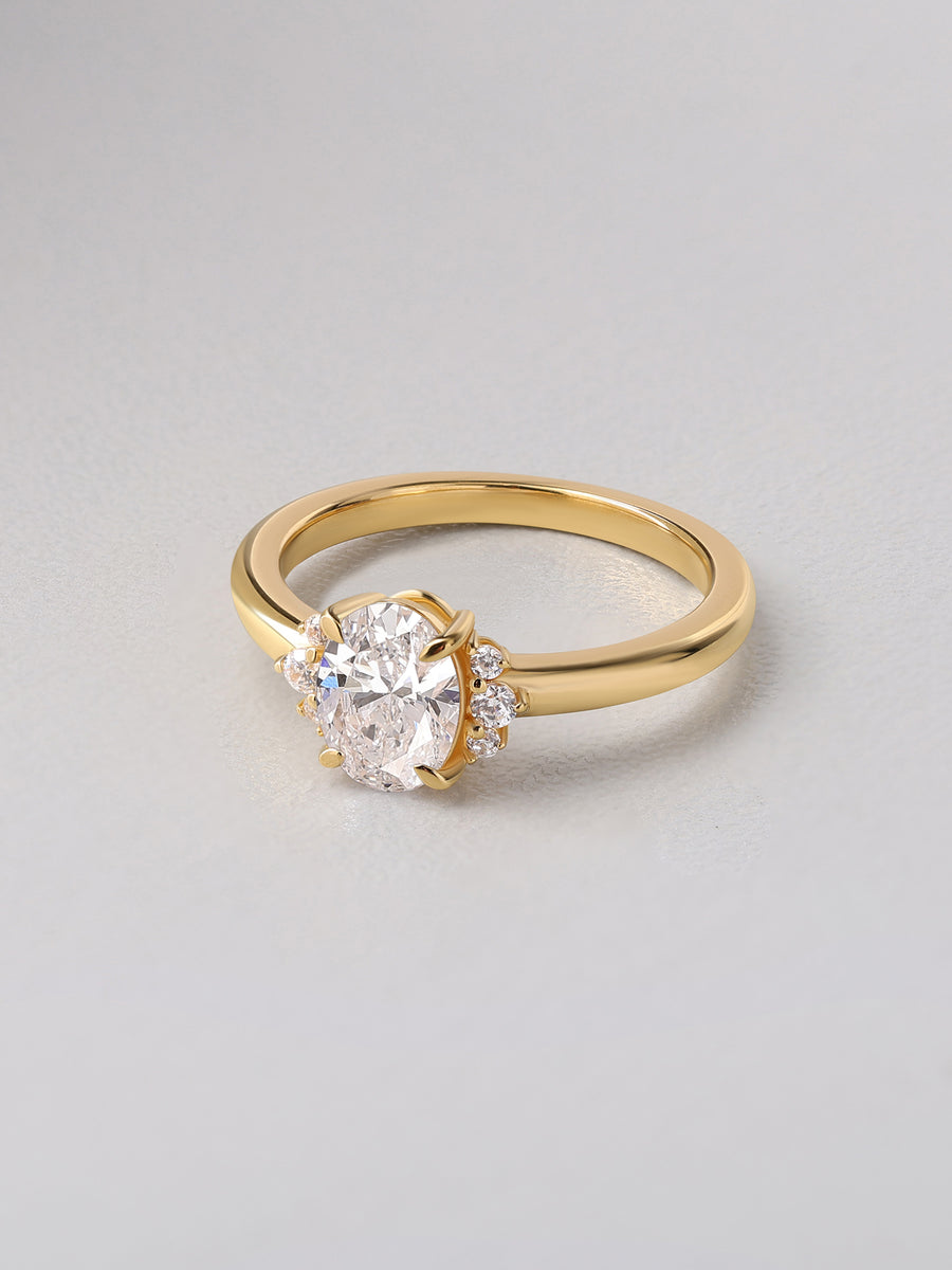 Gwen Oval Lab Grown Diamond Solitaire Ring