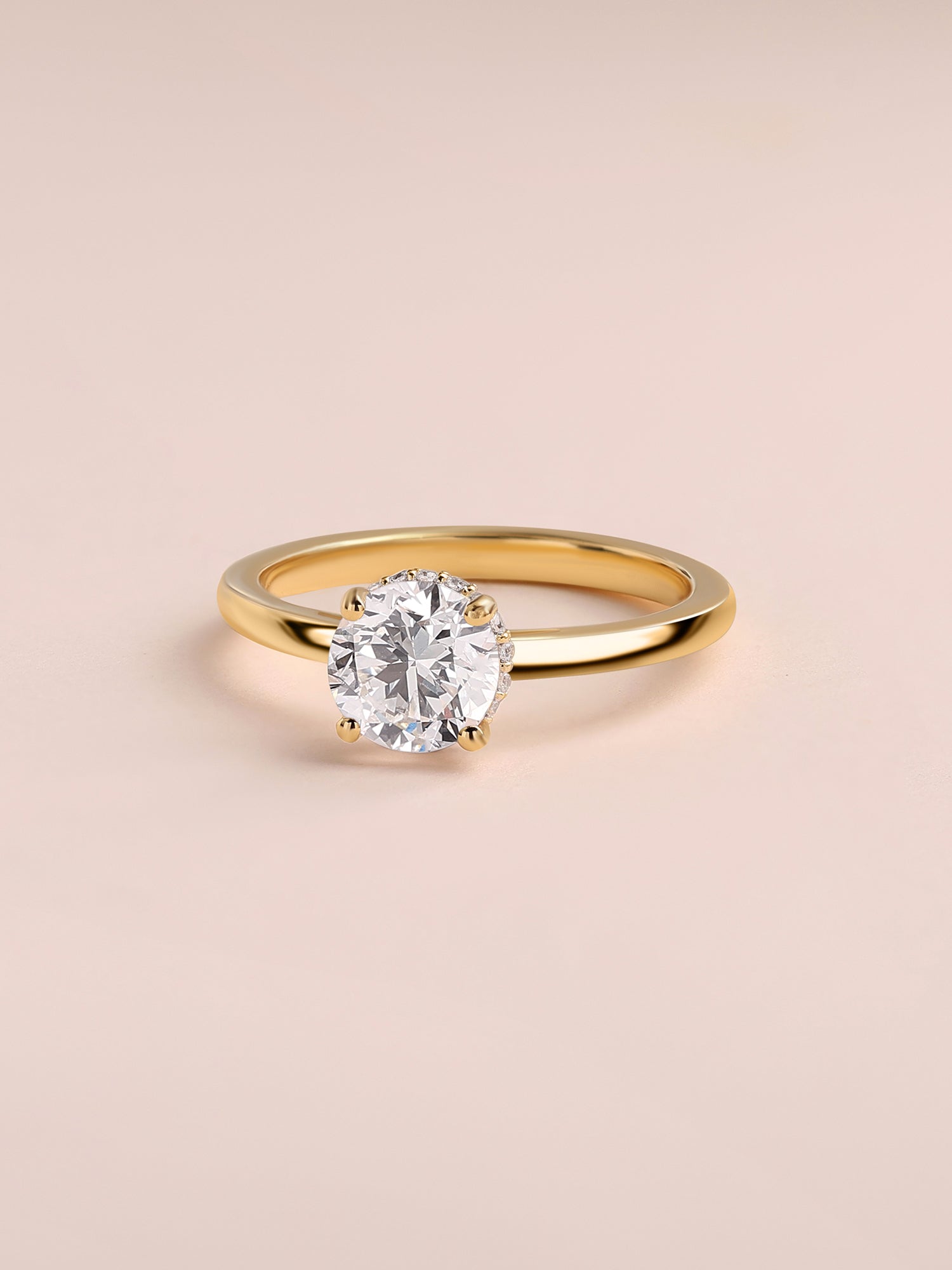 Celeste Crown Lab Grown Diamond Solitaire Ring
