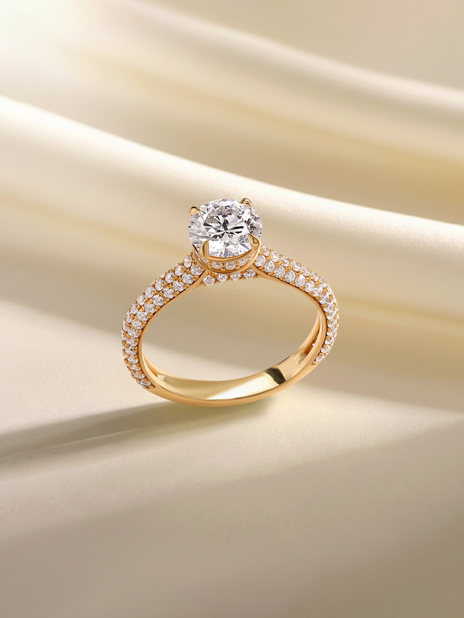 Rosalia Two-Tone Lab Grown Diamond Solitaire Ring