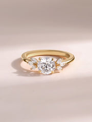 Elara Golden Love Lab Grown Diamond Solitaire Ring