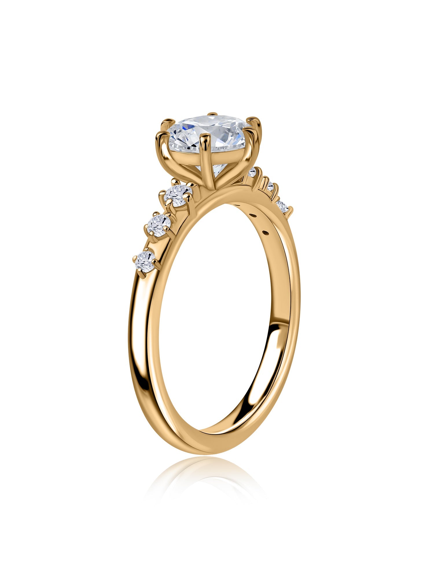 Celestia Lab Grown Diamond Starburst Engagement Ring