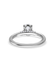 Amora Lab Diamond Oval Solitaire Engagement Ring