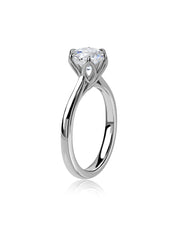 Twisted Shank Lab Grown Diamond Engagement Ring