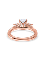 1 Carat Oval Lab Diamond Solitaire Engagement Ring