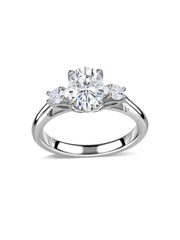 1 Carat Oval Lab Diamond Solitaire Engagement Ring