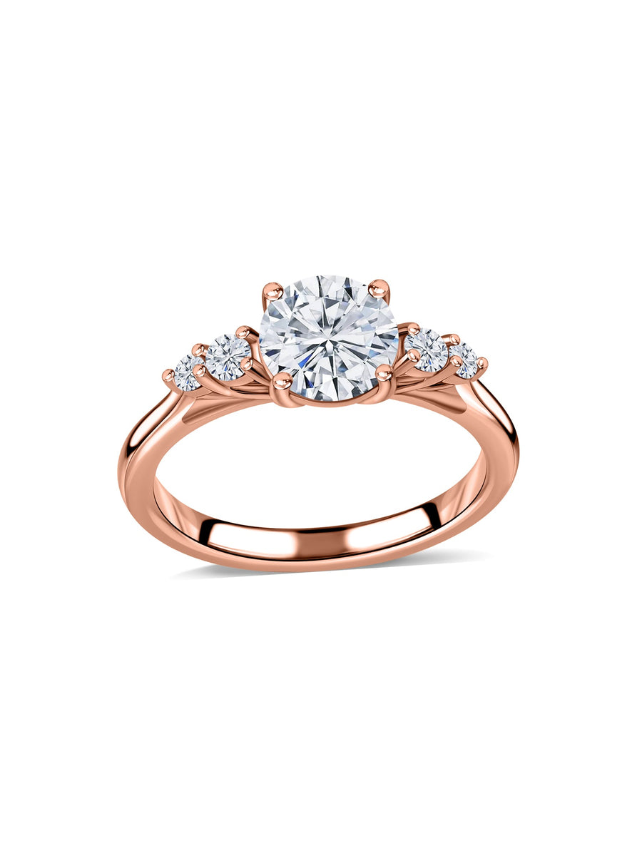 Grace Round Lab Grown Diamond Solitaire Engagement Ring