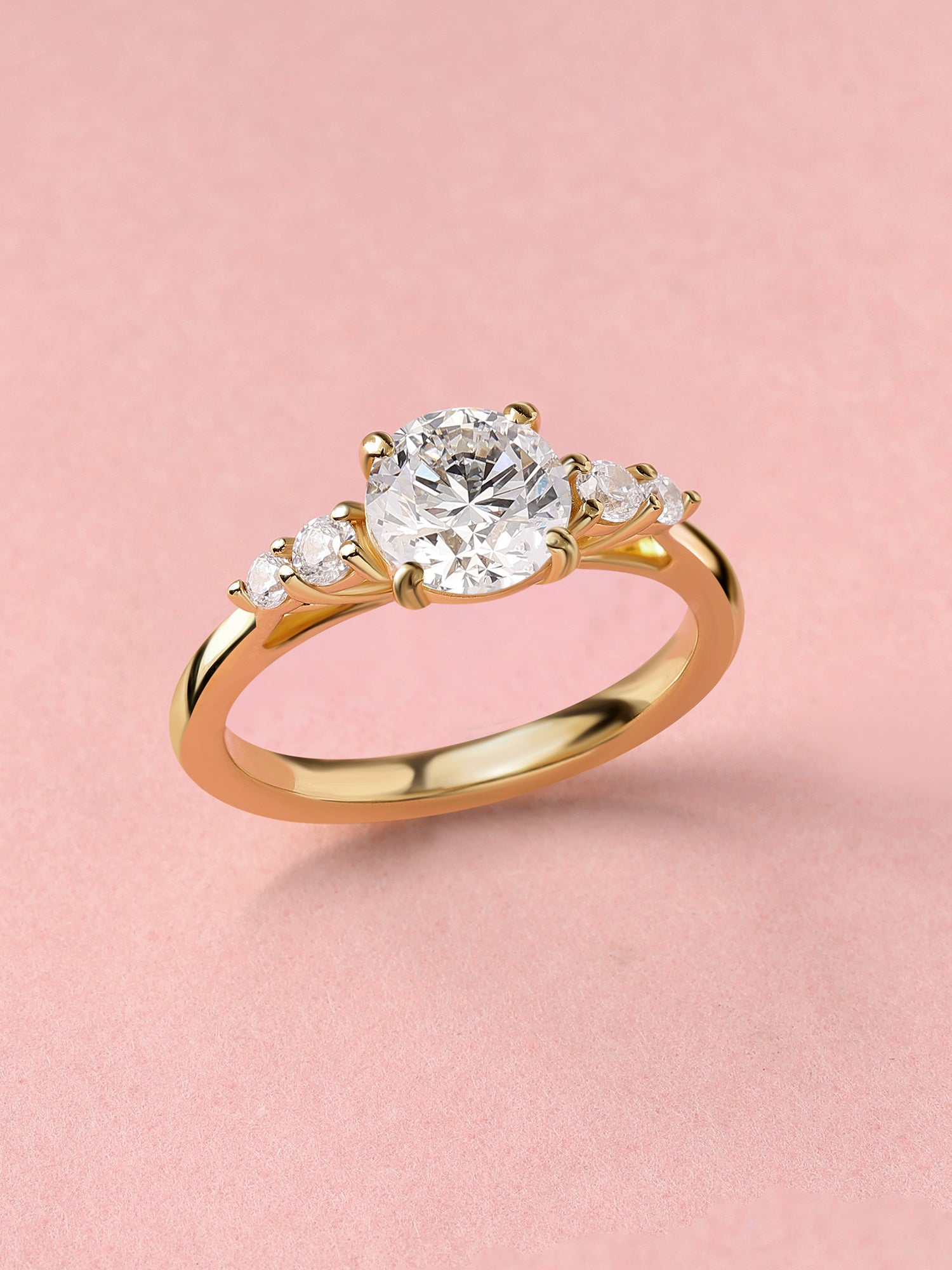 Grace Round Lab Grown Diamond Solitaire Engagement Ring