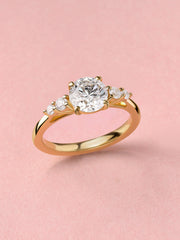 Grace Round Lab Grown Diamond Solitaire Engagement Ring