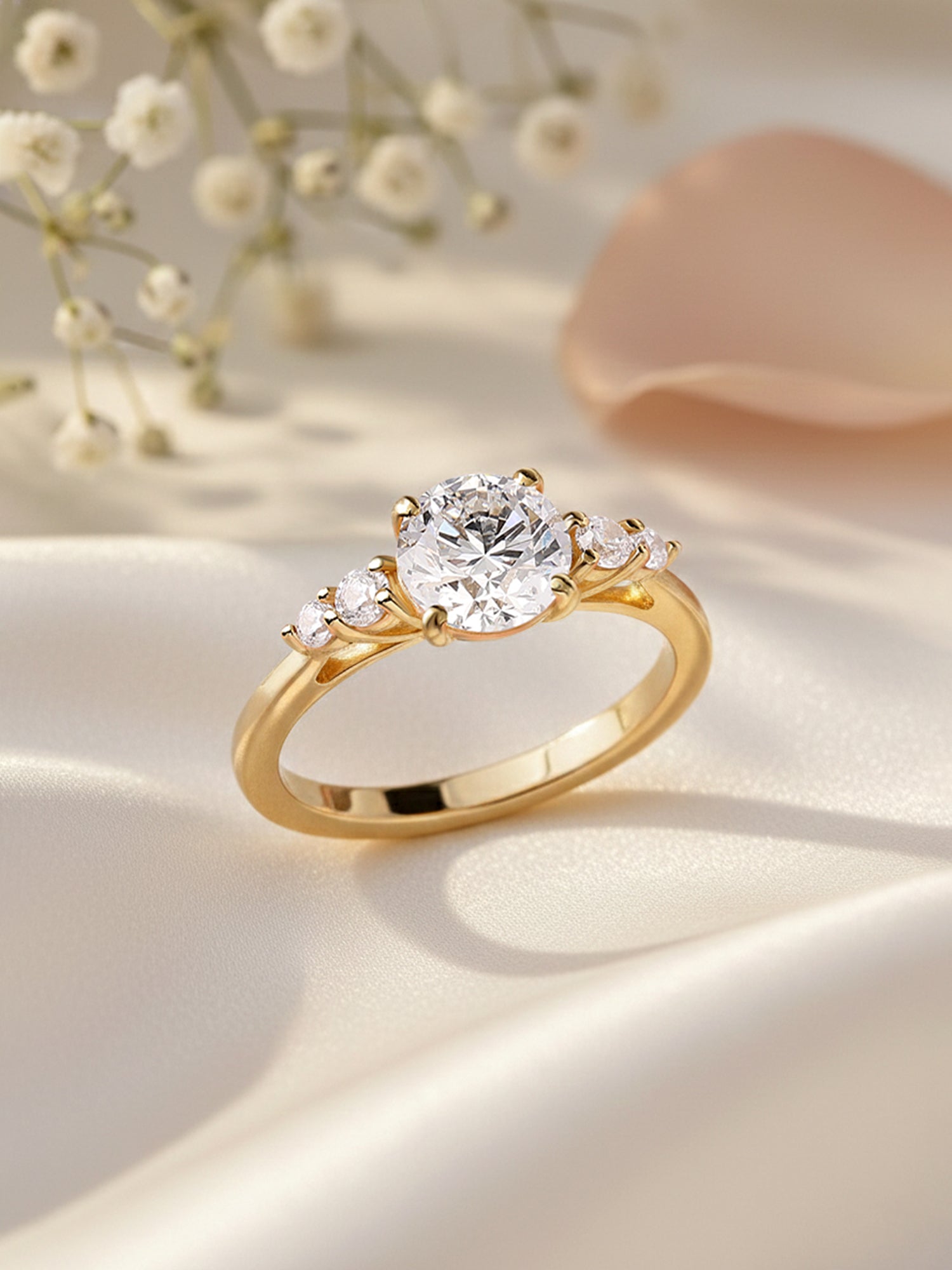 Grace Round Lab Grown Diamond Solitaire Engagement Ring