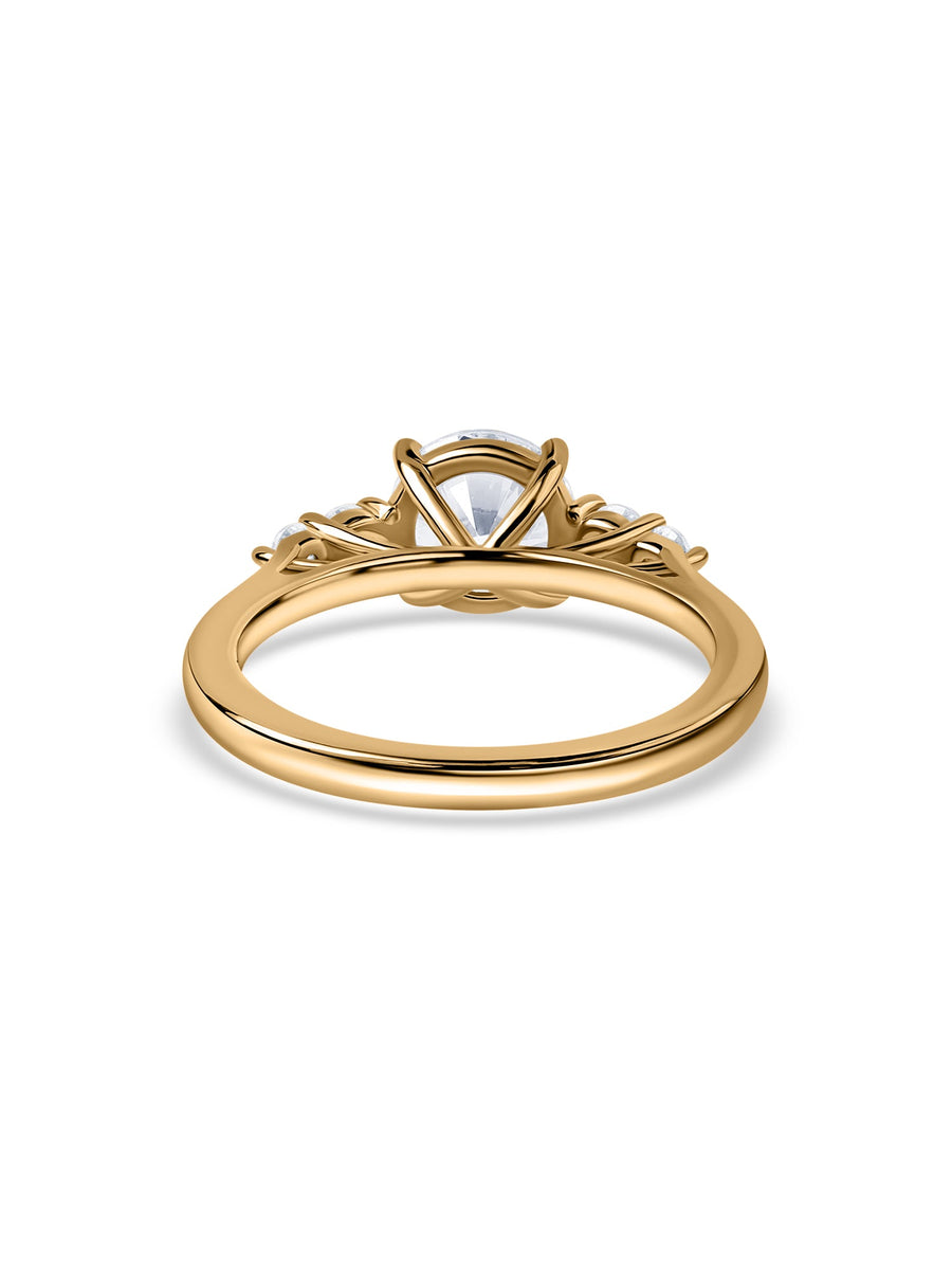 Grace Round Lab Grown Diamond Solitaire Engagement Ring