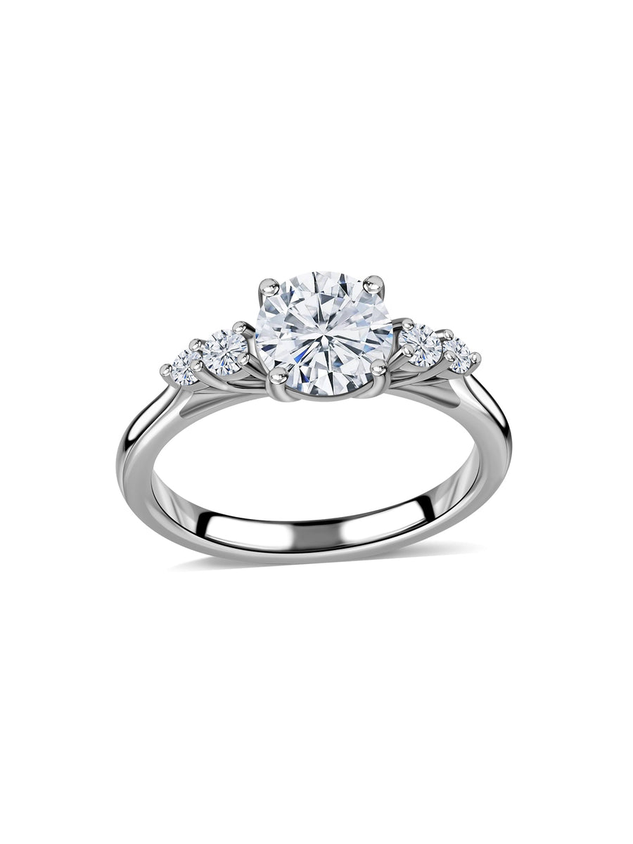 Grace Round Lab Grown Diamond Solitaire Engagement Ring
