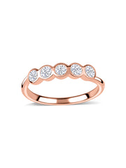 Modern Bezel-Set Lab Grown Diamond Ring
