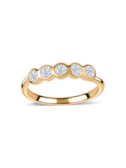 Modern Bezel-Set Lab Grown Diamond Ring