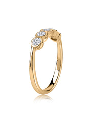 Modern Bezel-Set Lab Grown Diamond Ring