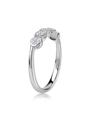 Modern Bezel-Set Lab Grown Diamond Ring