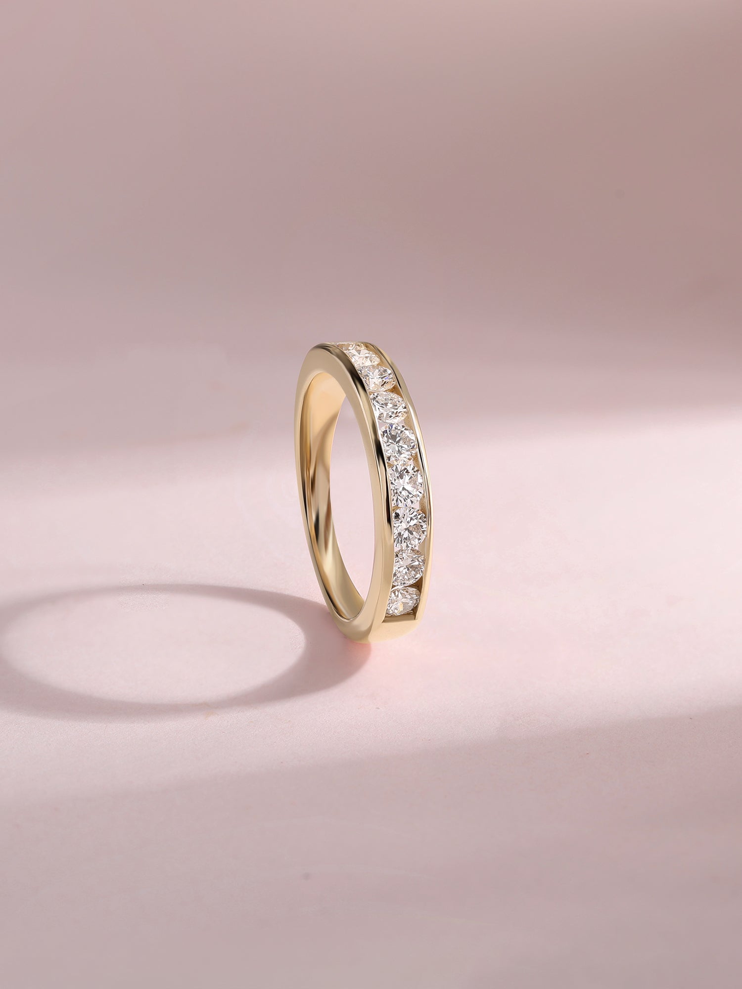 Lab Diamond Wedding Band Ring