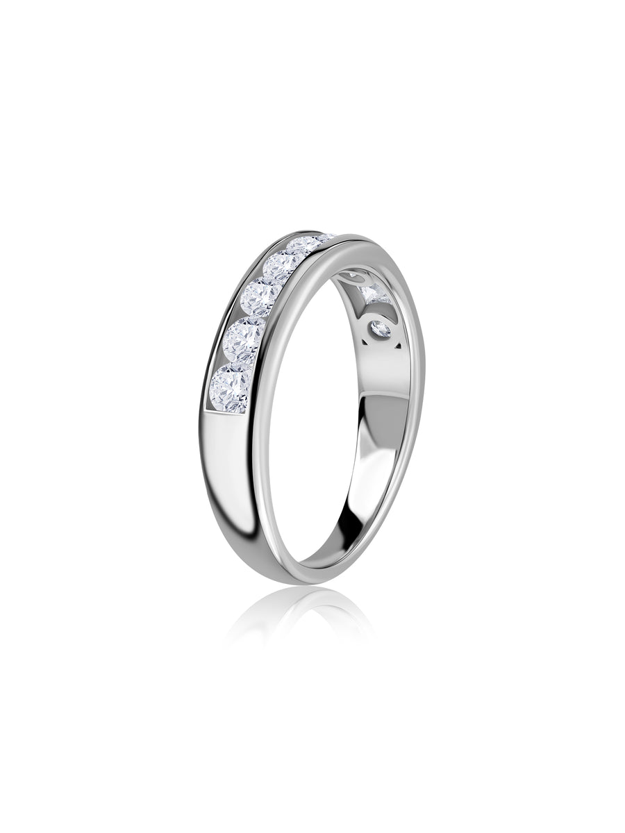 Lab Diamond Wedding Band Ring