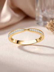 Lab Grown Diamond Sparkle Wedding Band Ring