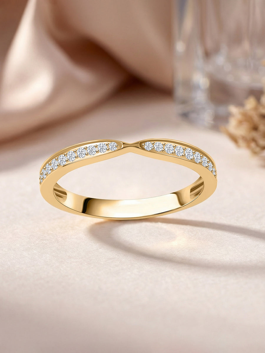 Lab Grown Diamond Sparkle Wedding Band Ring