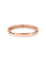 Semi Bezel Diamond Wedding Band Ring