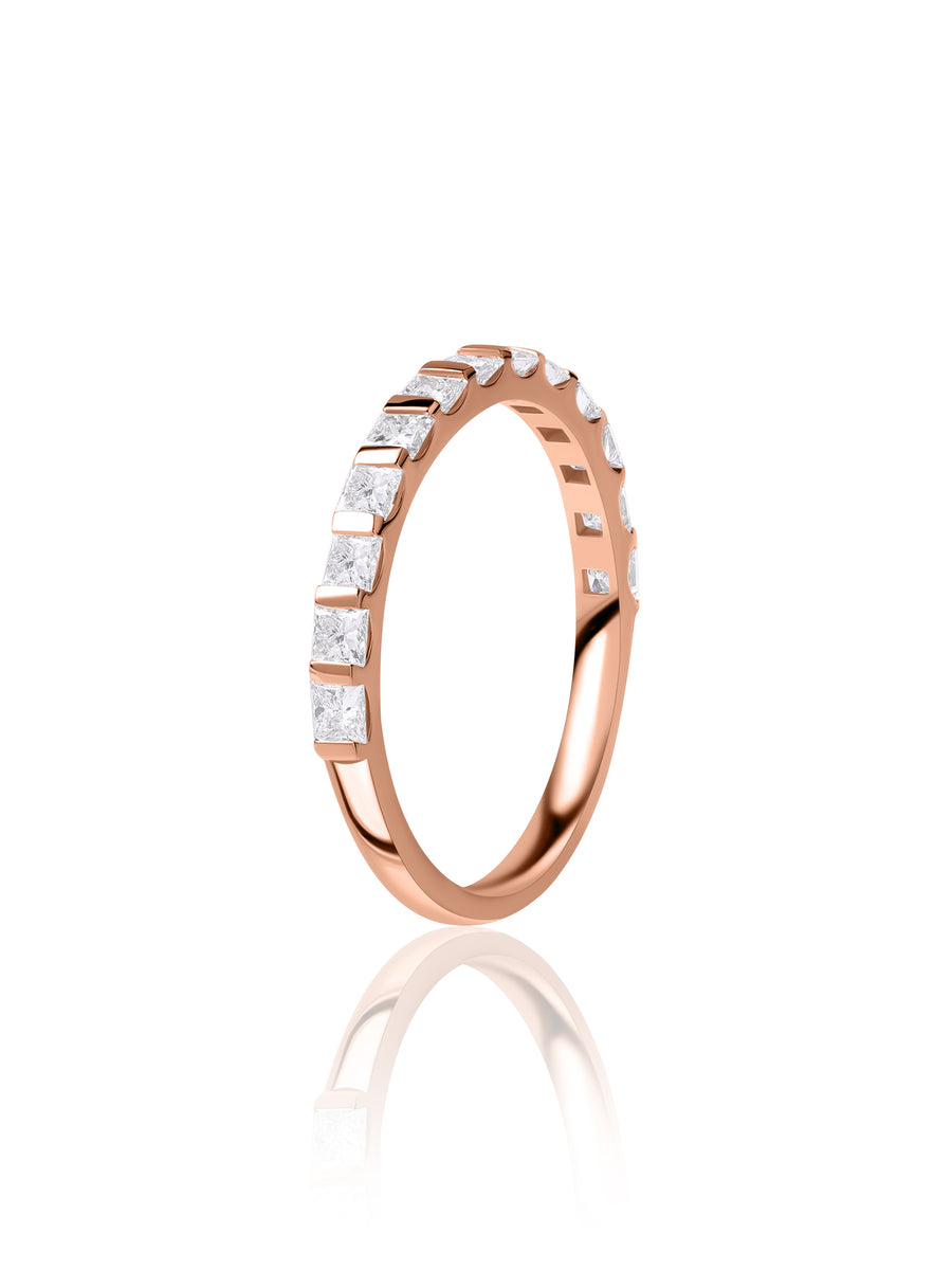 My Always Bar-Set Lab Diamond Band Ring