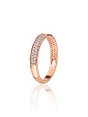 Double Row Diamond Aniversary Ring