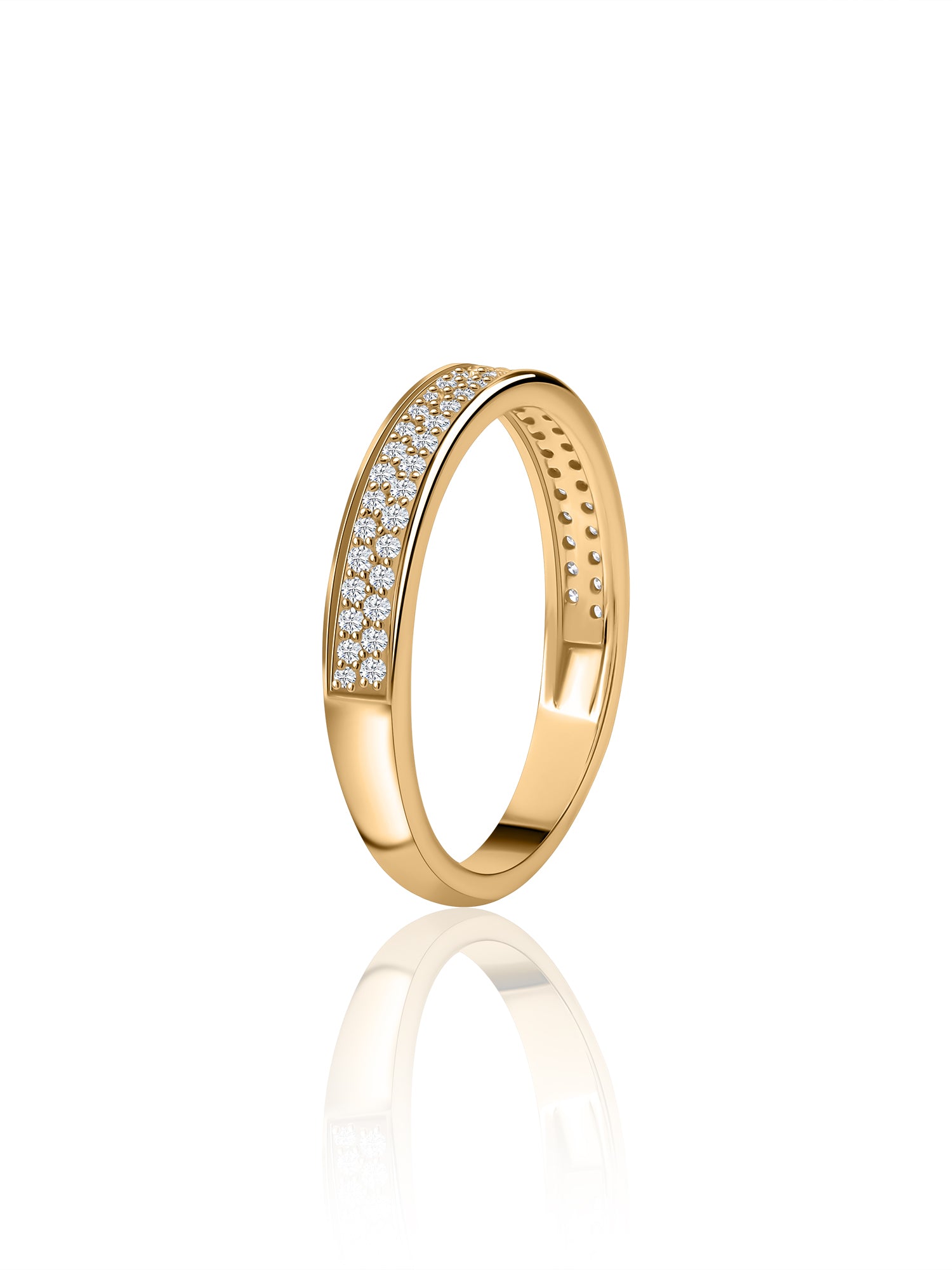 Double Row Diamond Aniversary Ring