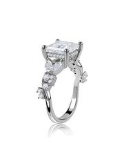 Forever Trio Princess Lab Grown Diamond Gold Ring