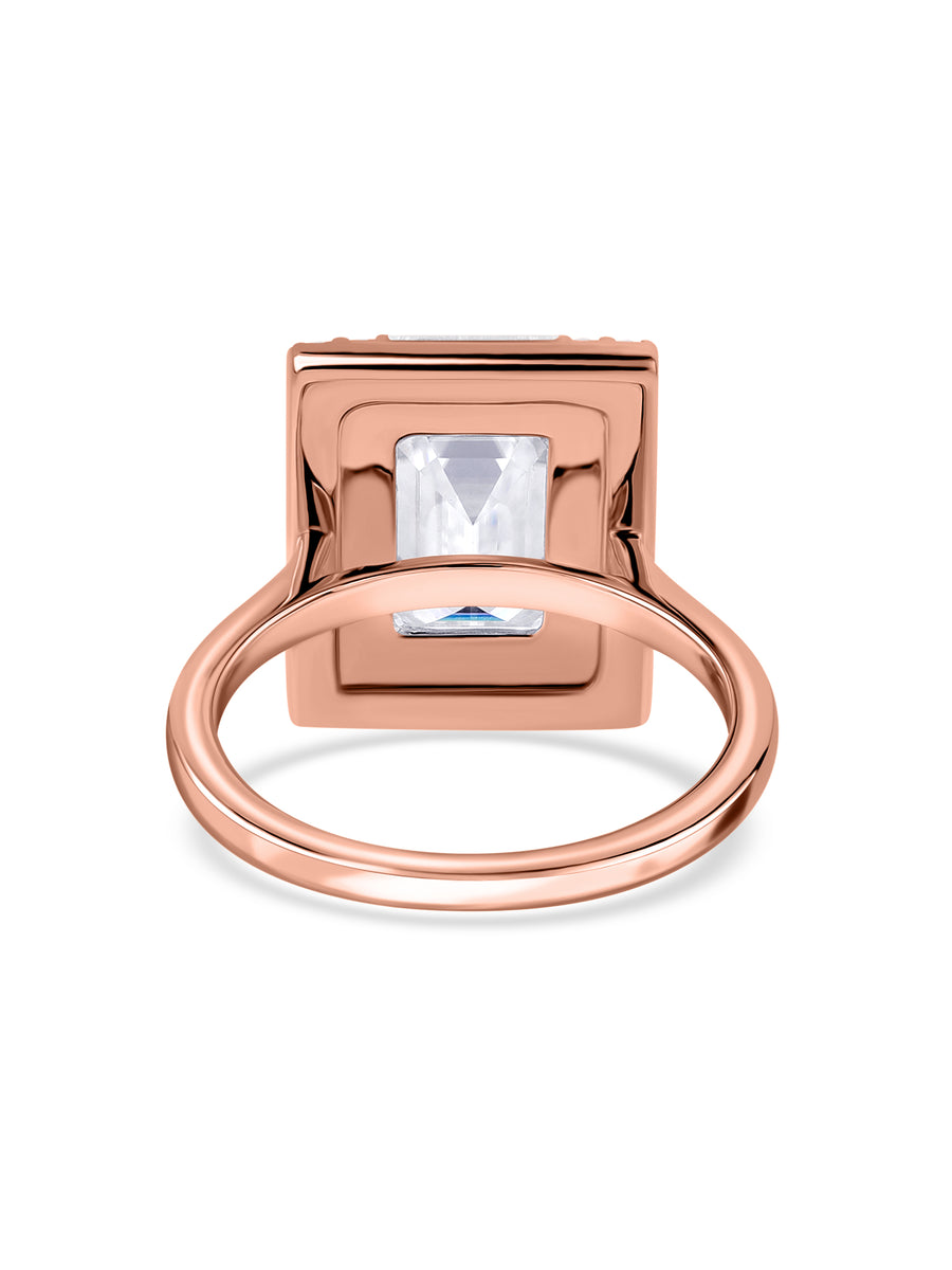 3 Carat Emerald Cut Solitaire Lab Diamond Ring