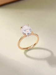 Elysian Oval Lab Grown Diamond Solitaire Ring