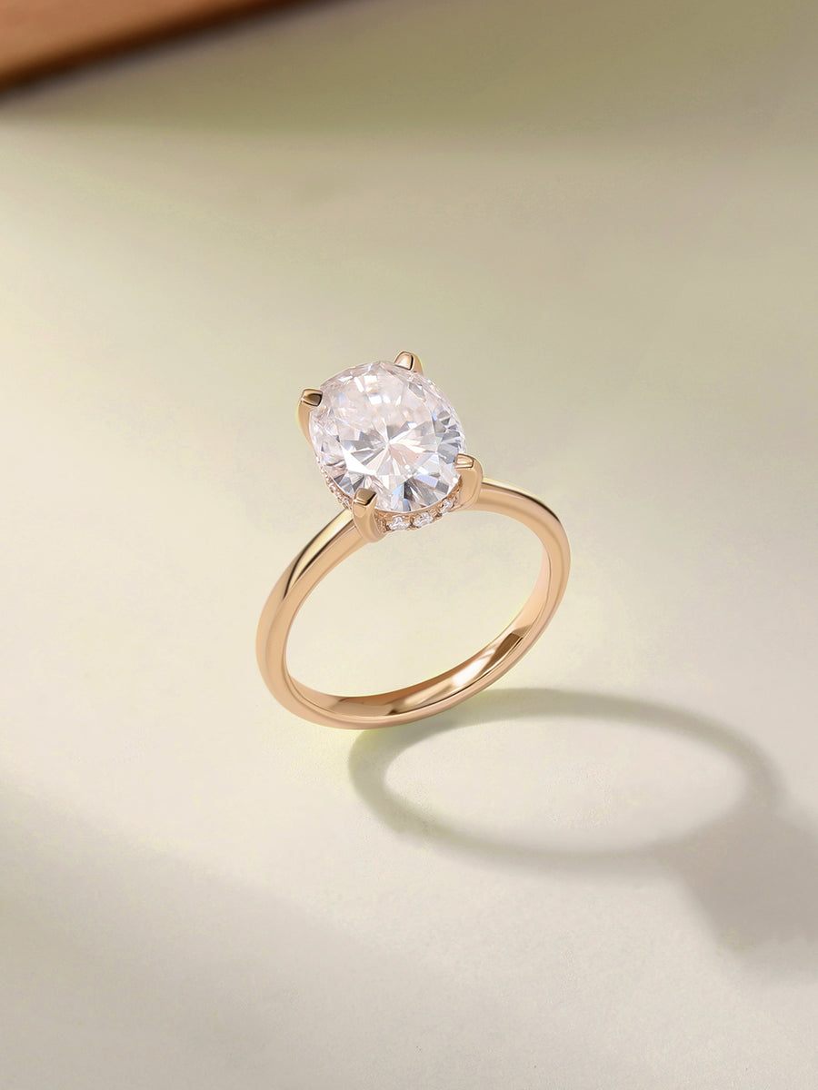 Elysian Oval Lab Grown Diamond Solitaire Ring