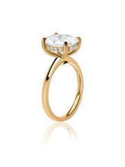 Elysian Oval Lab Grown Diamond Solitaire Ring