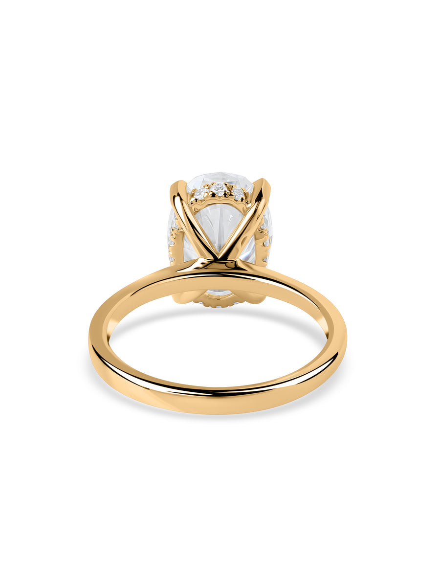 Elysian Oval Lab Grown Diamond Solitaire Ring