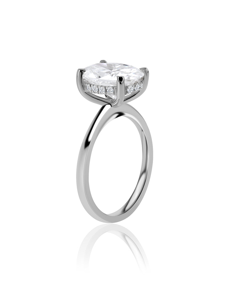 Elysian Oval Lab Grown Diamond Solitaire Ring
