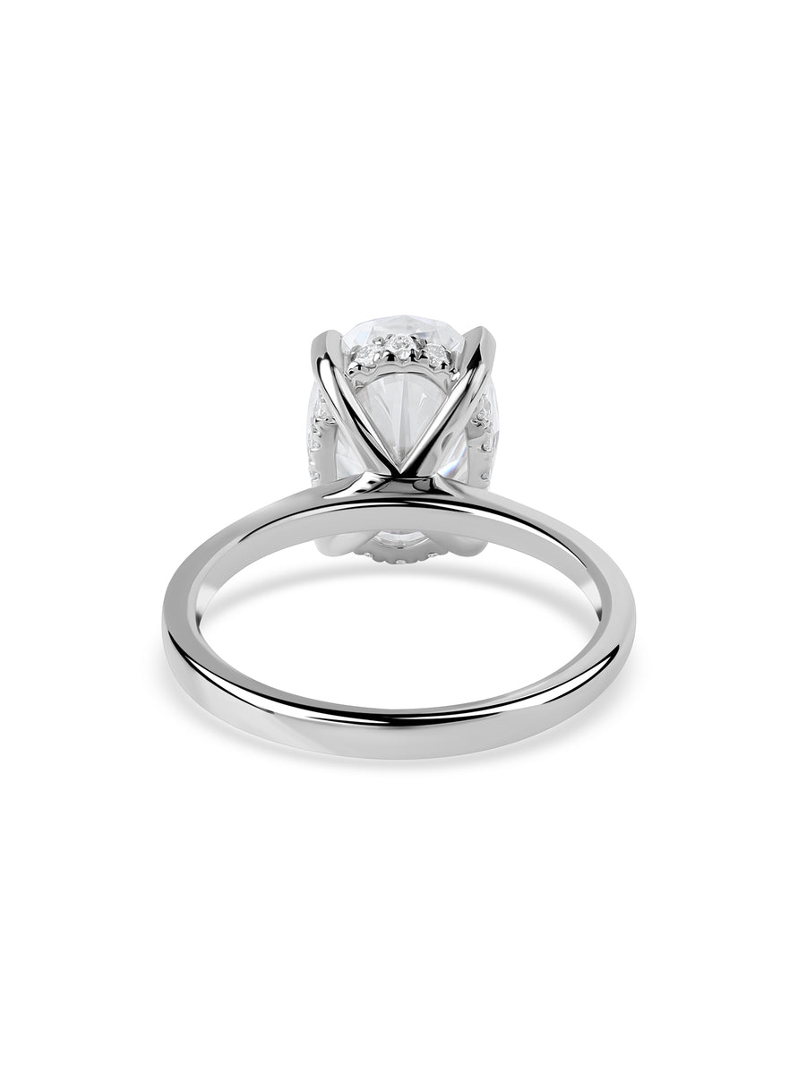 Elysian Oval Lab Grown Diamond Solitaire Ring