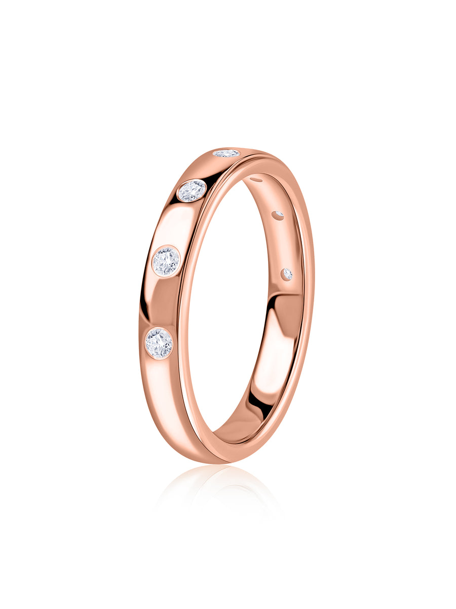 Orbit Lab Grown Diamond Accent Band Ring