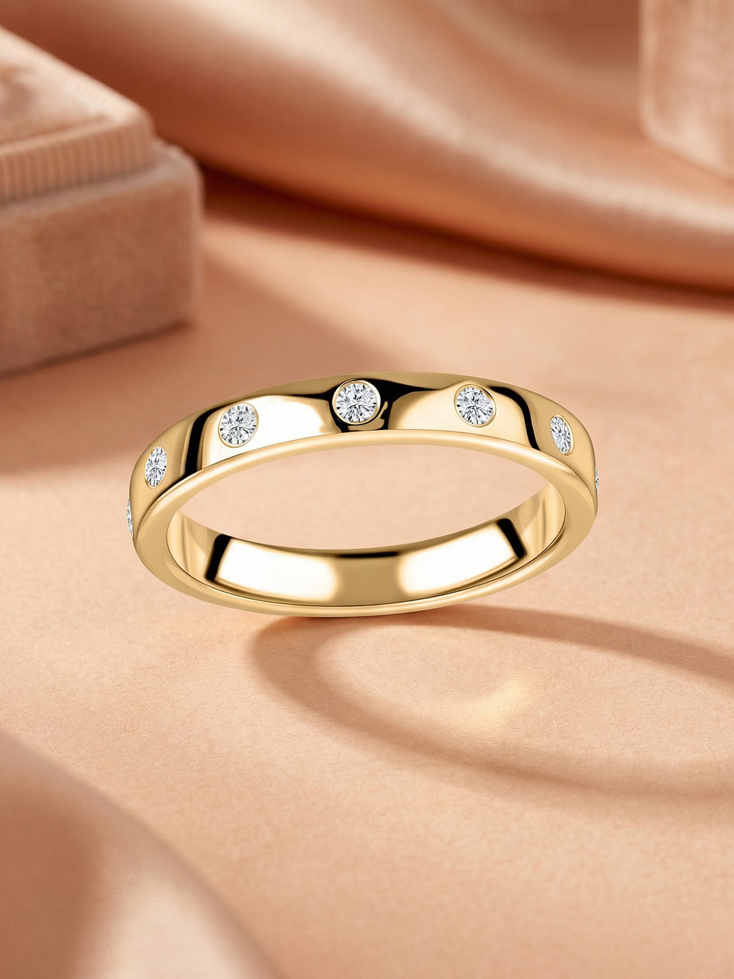 Orbit Lab Grown Diamond Accent Band Ring