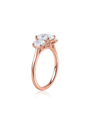 Lab Diamond Three Stone Engagement Ring