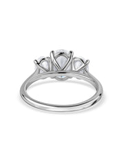 Lab Diamond Three Stone Engagement Ring