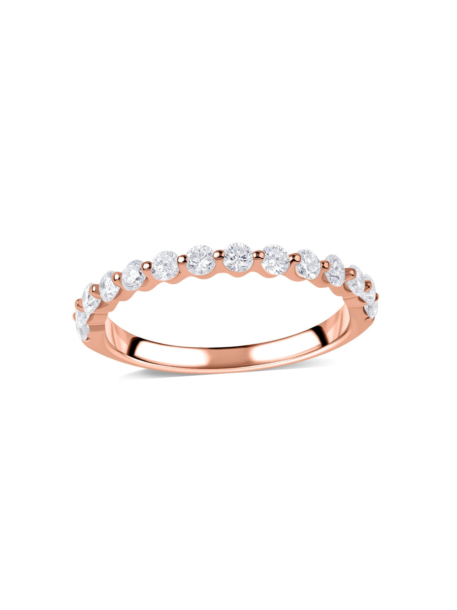 Lab Grown Diamond Half Eternity Band Ring