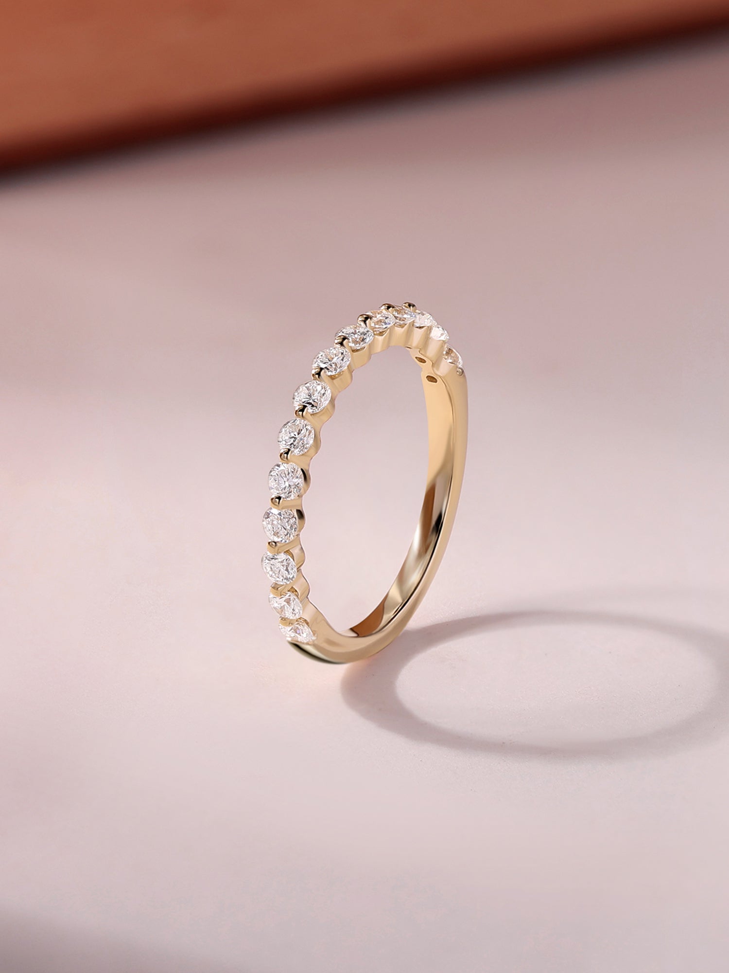 Lab Grown Diamond Half Eternity Band Ring