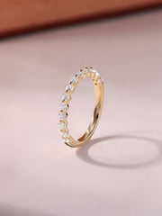 Lab Grown Diamond Half Eternity Band Ring