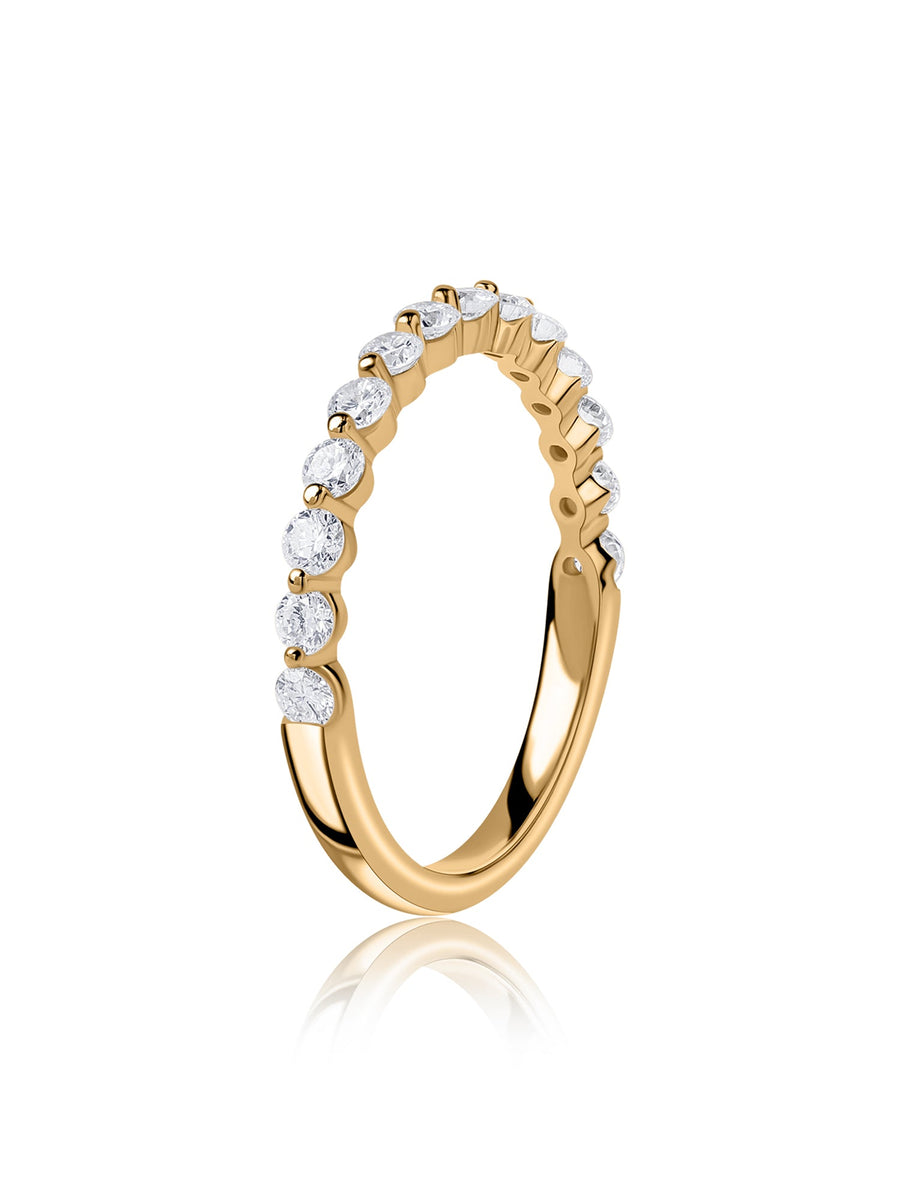 Lab Grown Diamond Half Eternity Band Ring