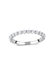 Lab Grown Diamond Half Eternity Band Ring